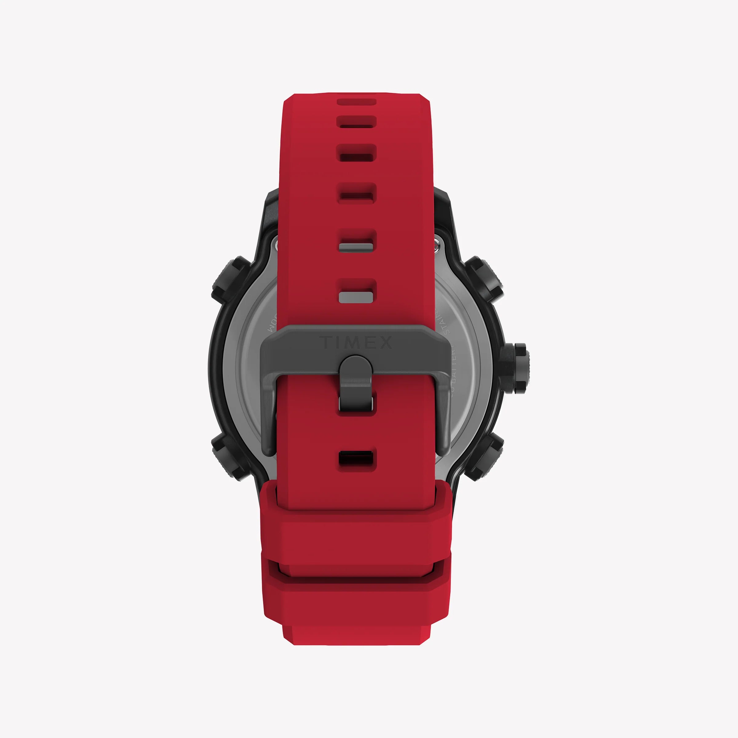 TIMEX Men's Black Case Red Band, Digital | TW5M67000