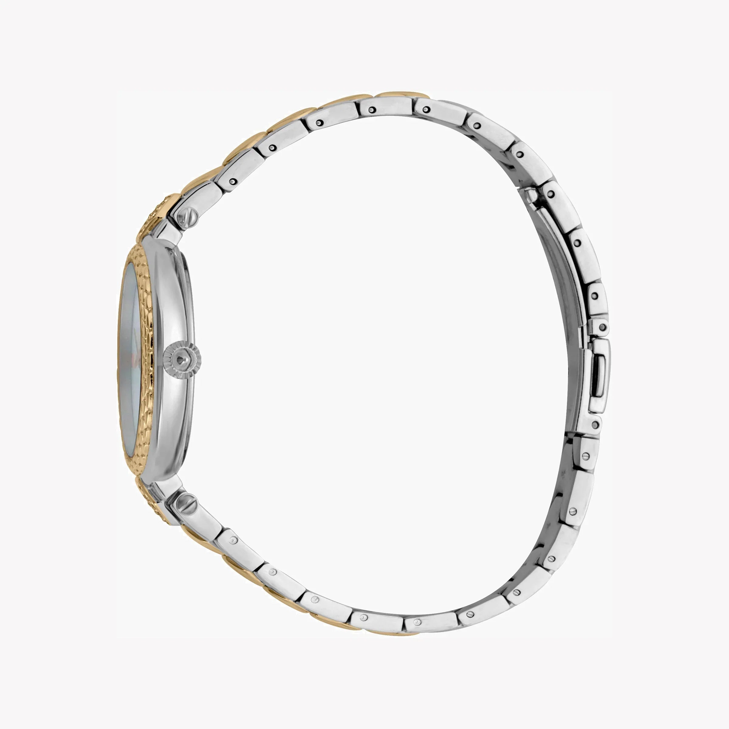 Just Cavalli Women's Silver & Gold Watch, White Dial | Jc1l128m0595